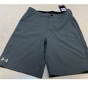 Under Armour Boys Golf Shorts Gray Loose Fit Size 20 NWT